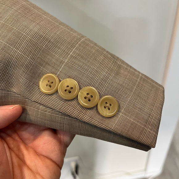 Lauren Ralph Lauren Men's Blazer Sport Coat 3 Button Tan Size 44R 100% Wool - Picture 5 of 6